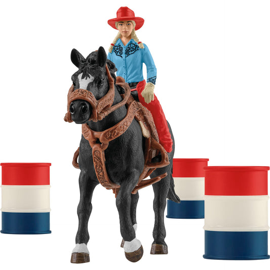 Schleich Farm World     42576 Cowgirl Barrel Racing Fun