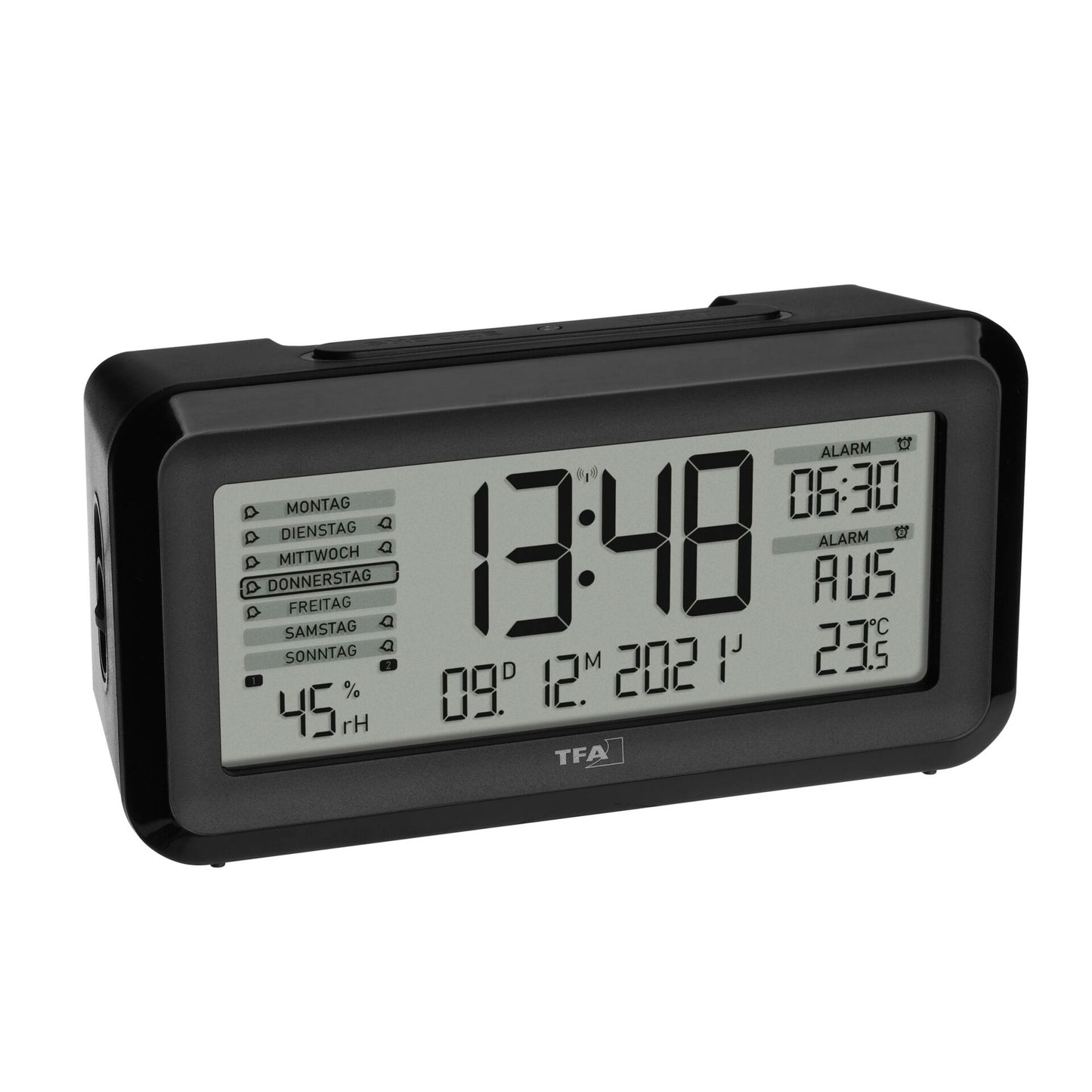 TFA 60.2562.01 Digital Radio Alarm Clock w. Room Clima  BOXX2