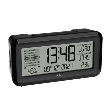 TFA 60.2562.01 Digital Radio Alarm Clock w. Room Clima  BOXX2