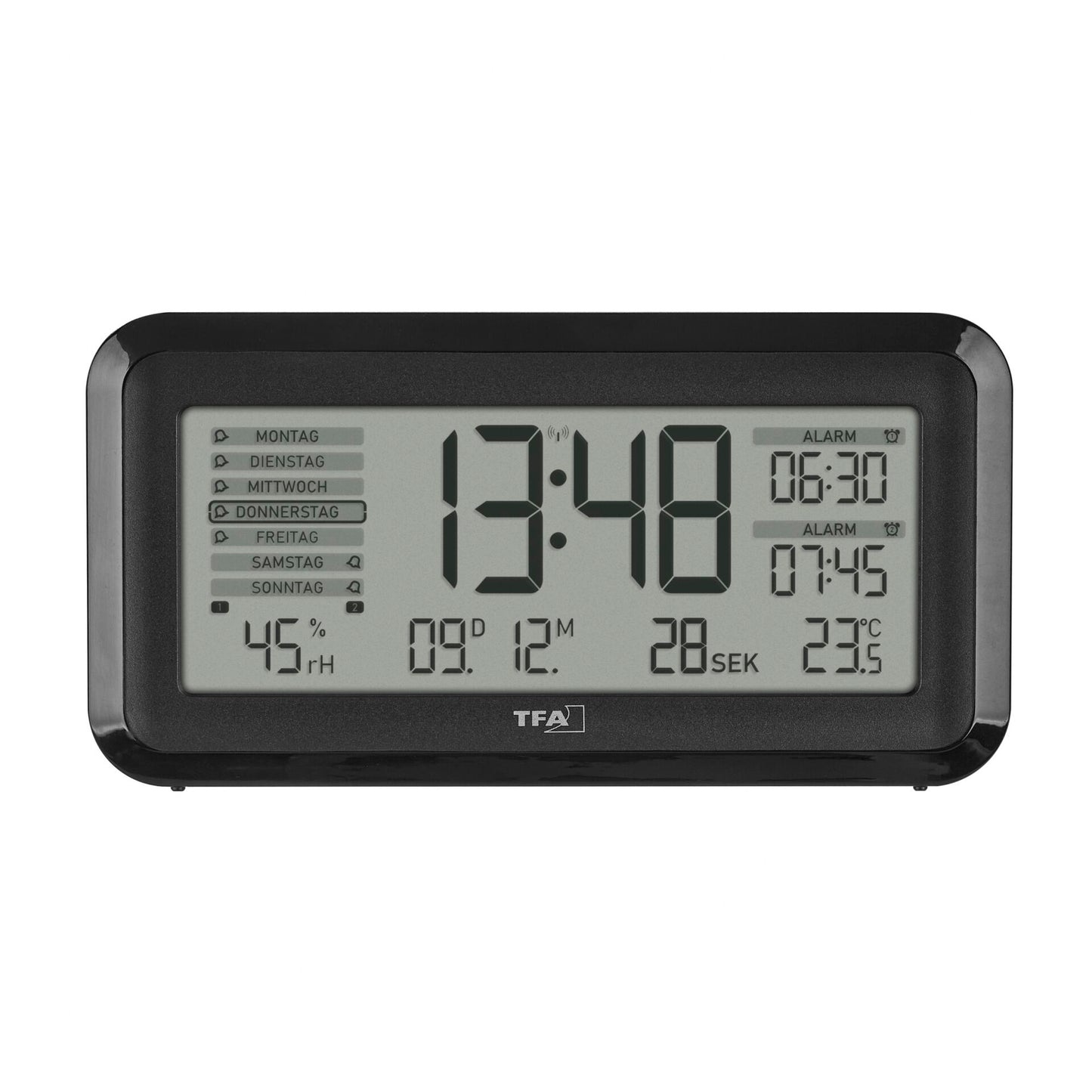 TFA 60.2562.01 Digital Radio Alarm Clock w. Room Clima  BOXX2