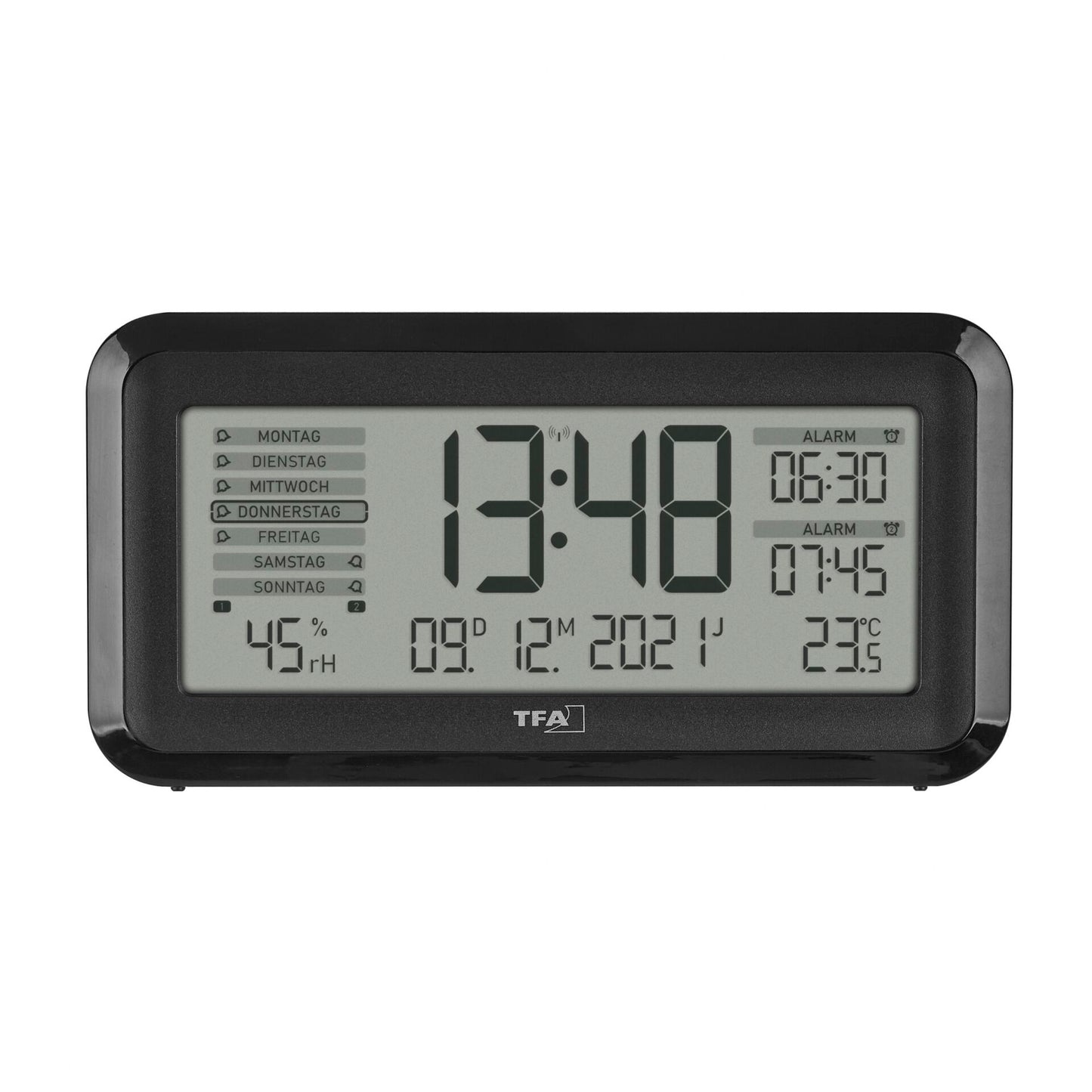 TFA 60.2562.01 Digital Radio Alarm Clock w. Room Clima  BOXX2