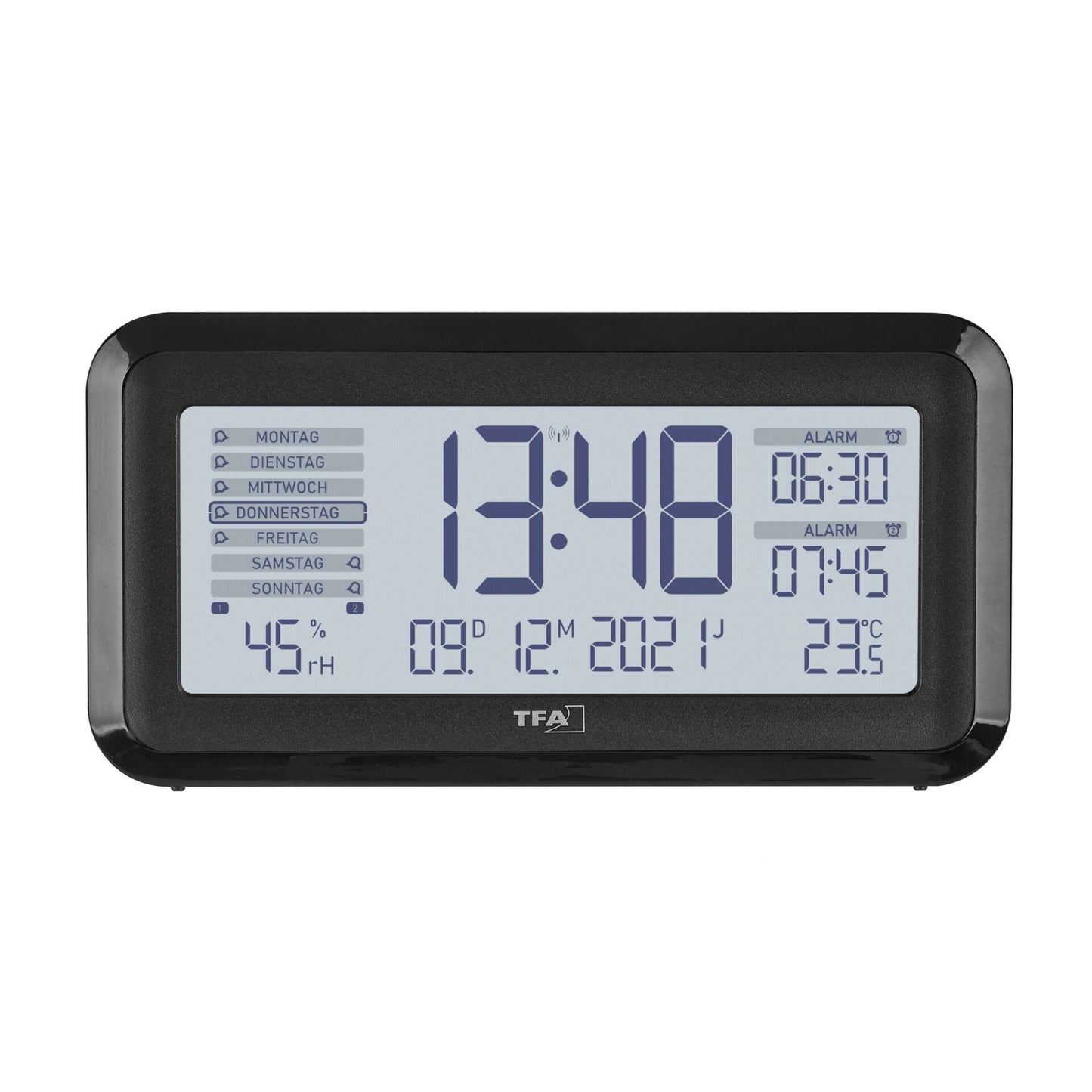 TFA 60.2562.01 Digital Radio Alarm Clock w. Room Clima  BOXX2