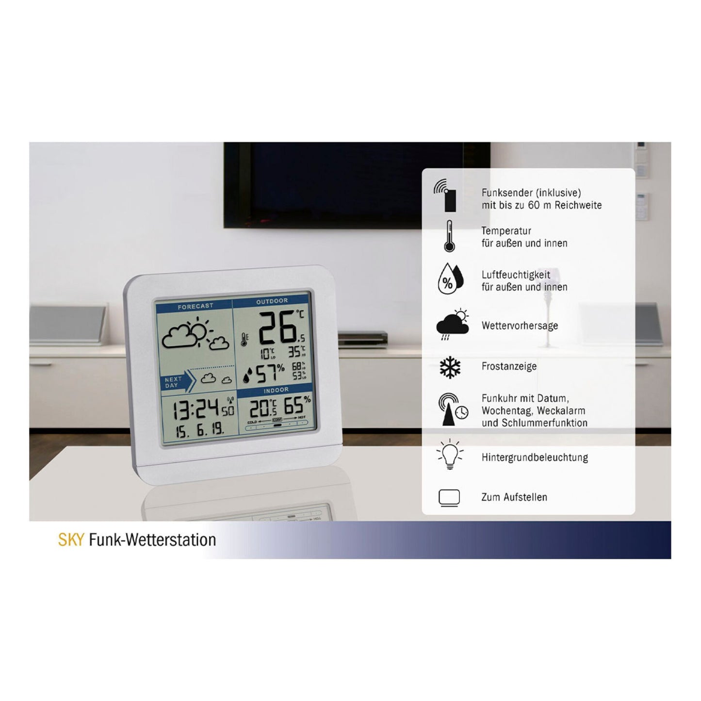 TFA 35.1152.02 SKY Radio Weather Station