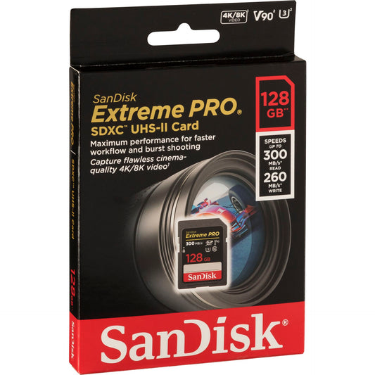 SanDisk ExtremePRO SDXC V90 128G 300MB UHS-II  SDSDXDK-128G-GN4IN