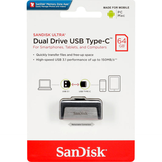 SanDisk Ultra Dual Drive    64GB Type-CTM USB     SDDDC2-064G-G46