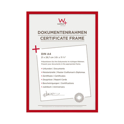 Walther New Lifestyle    21x29,7 Resin red DIN A4 KV130R