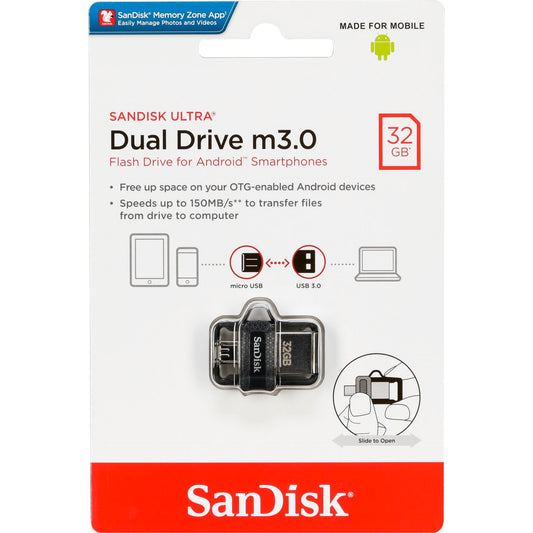 SanDisk Ultra Dual Drive    32GB m3.0 grey&silver  SDDD3-032G-G46