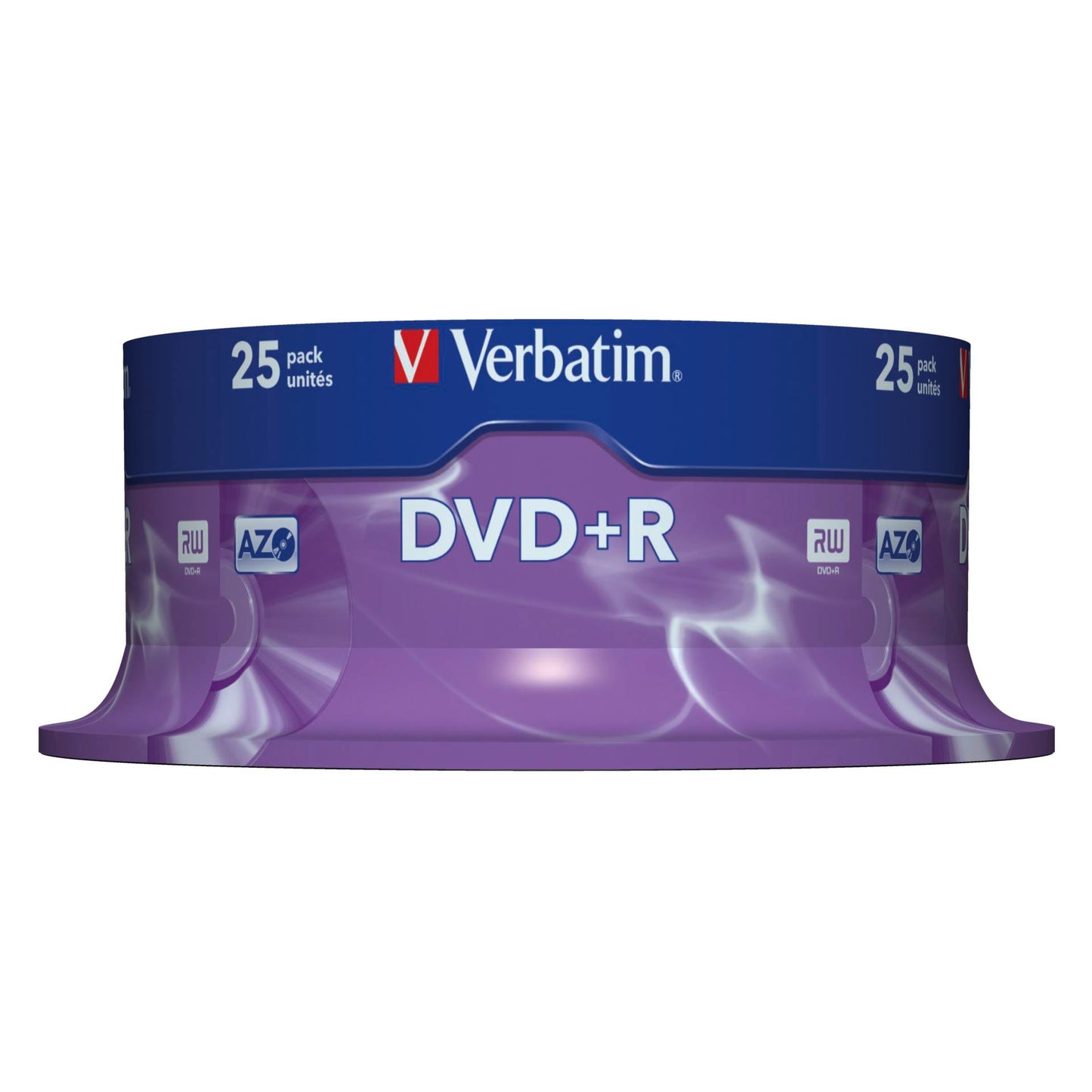 1x25 Verbatim DVD+R 4,7GB 16x Speed, matt silver