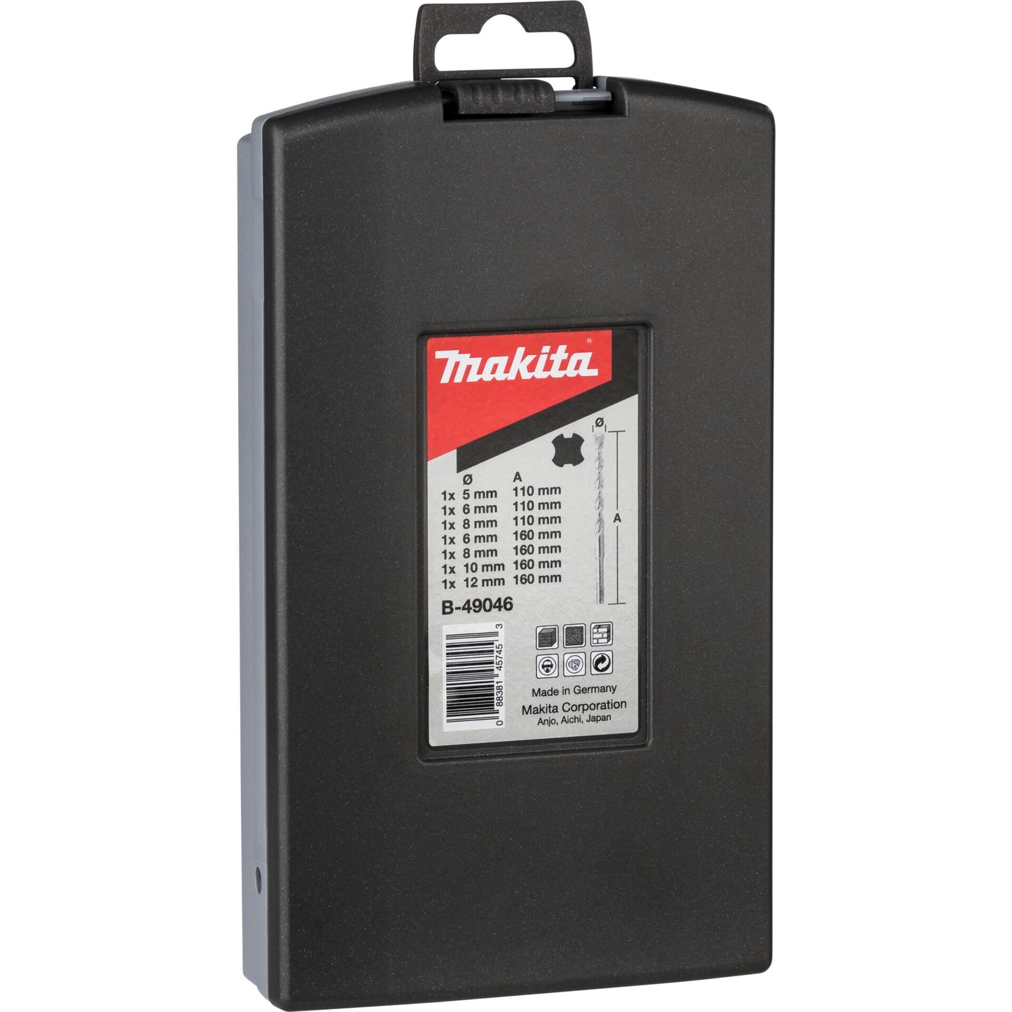Makita B-49046            7pcs SDS-VPLUS Drill Bit Set Nr.1
