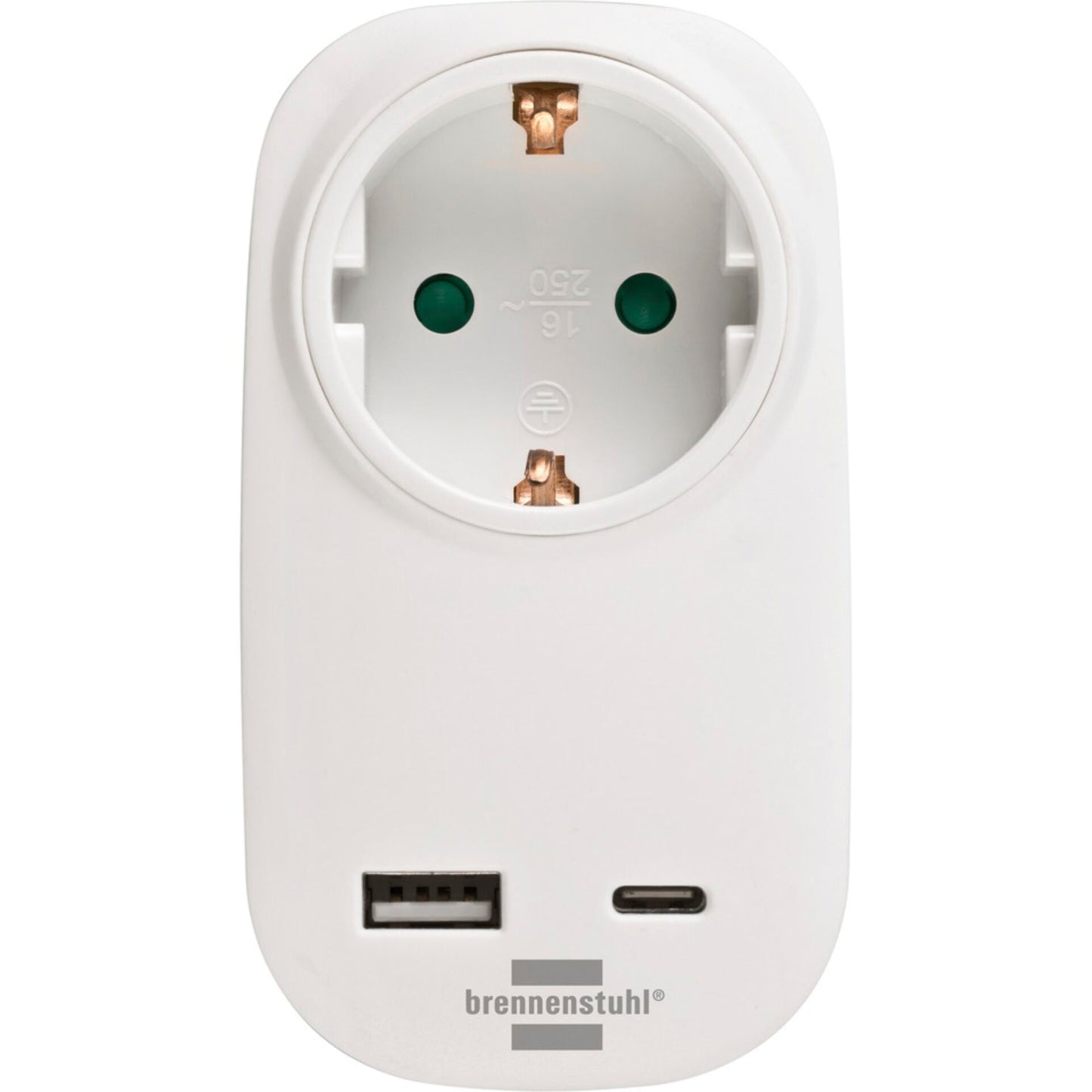Brennenstuhl Socket Adapter with USB Power Delivery USB A/ Type C