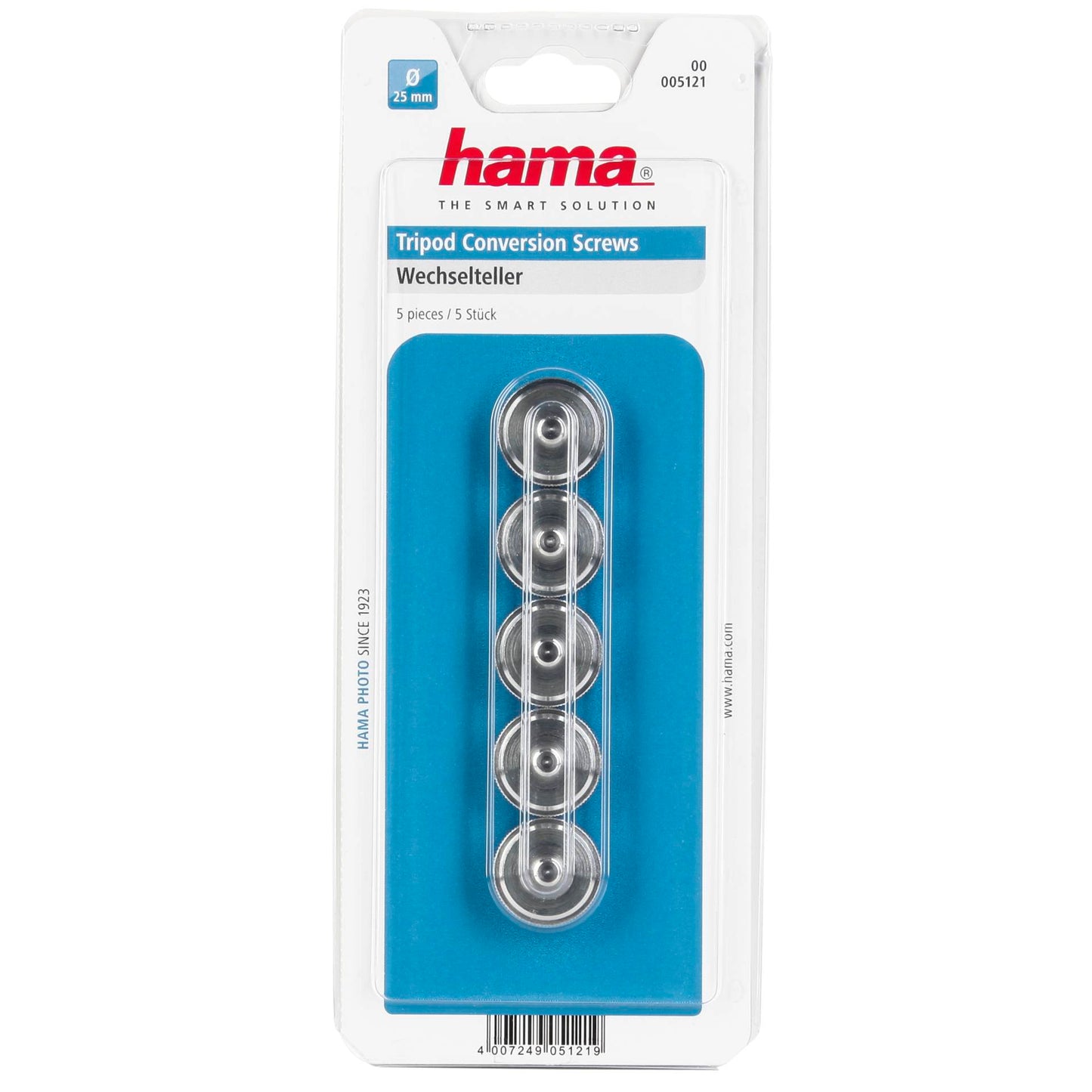 Hama Tripod Conversion Screws 1/4 ->3/8           5pcs    5121