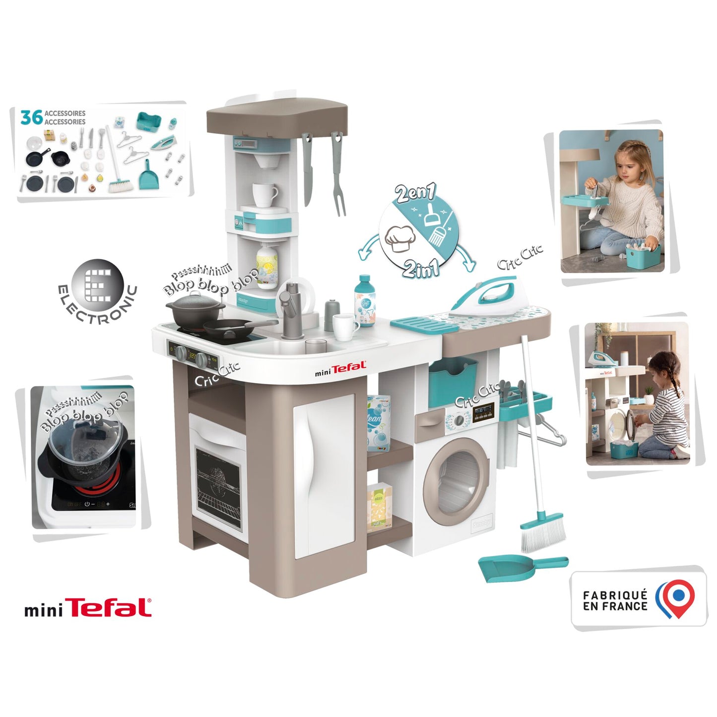 Smoby Tefal Studio Kitchen with Washing Machine