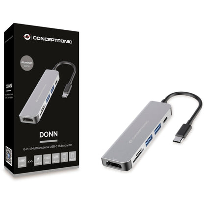 Conceptronic DONN02G 6-in-1 Docking Station