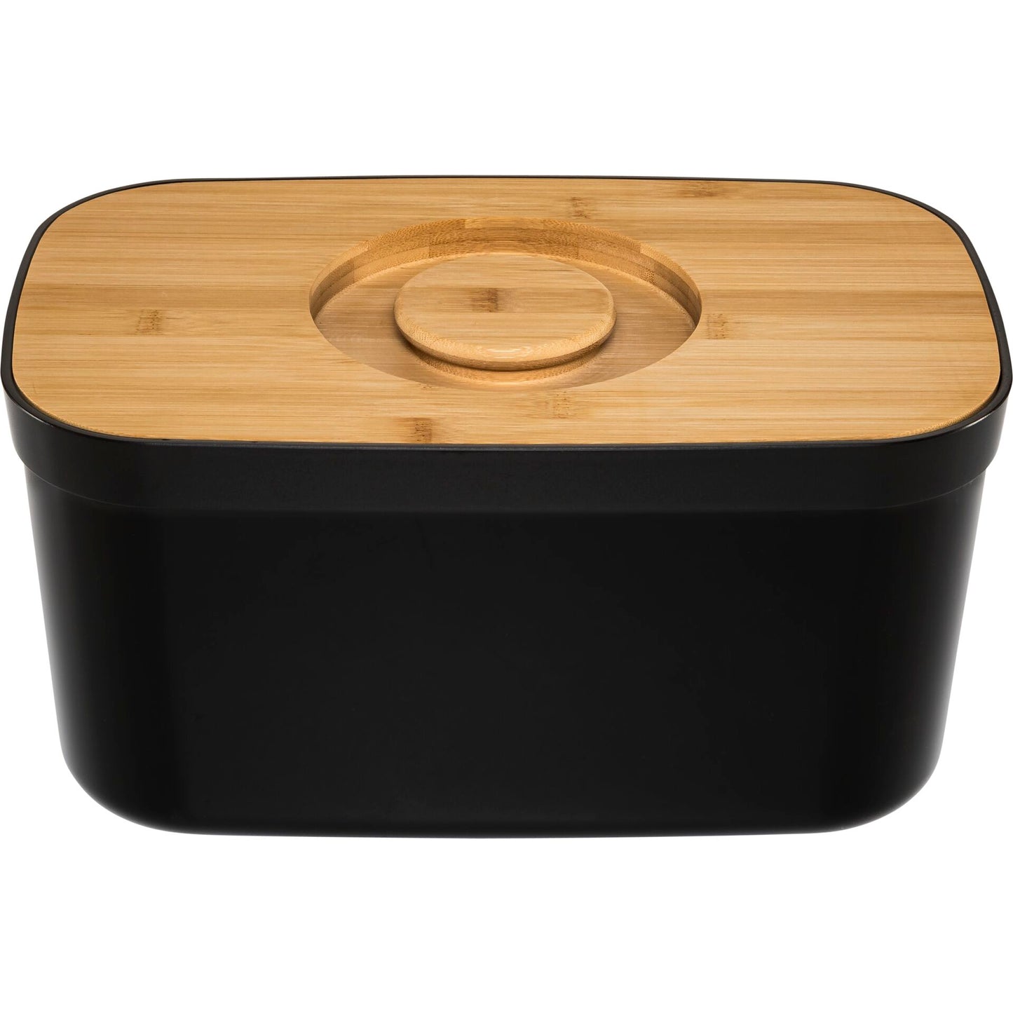 Joseph Joseph Bread Bin with Bamboo Lid black