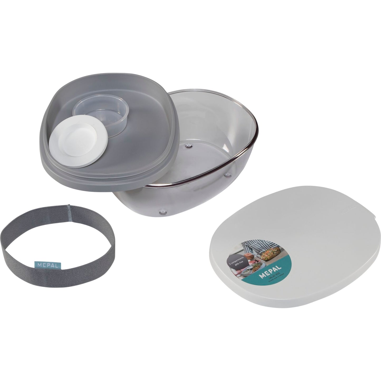 Mepal Salad Box Ellipse - white
