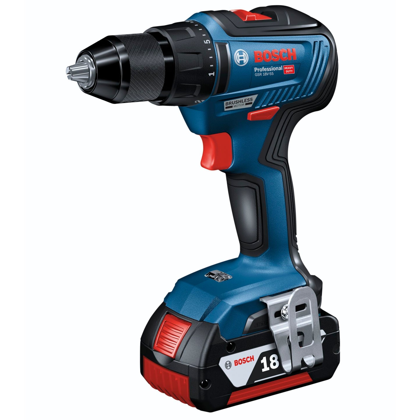 Bosch GSR 18V-55 Professional Pick&Click incl. Accessory Kit