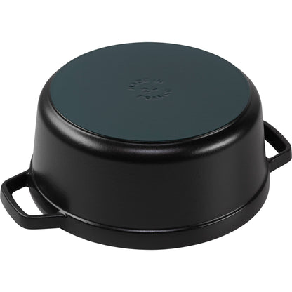 Staub La Cocotte 20cm round, black, Cast Iron