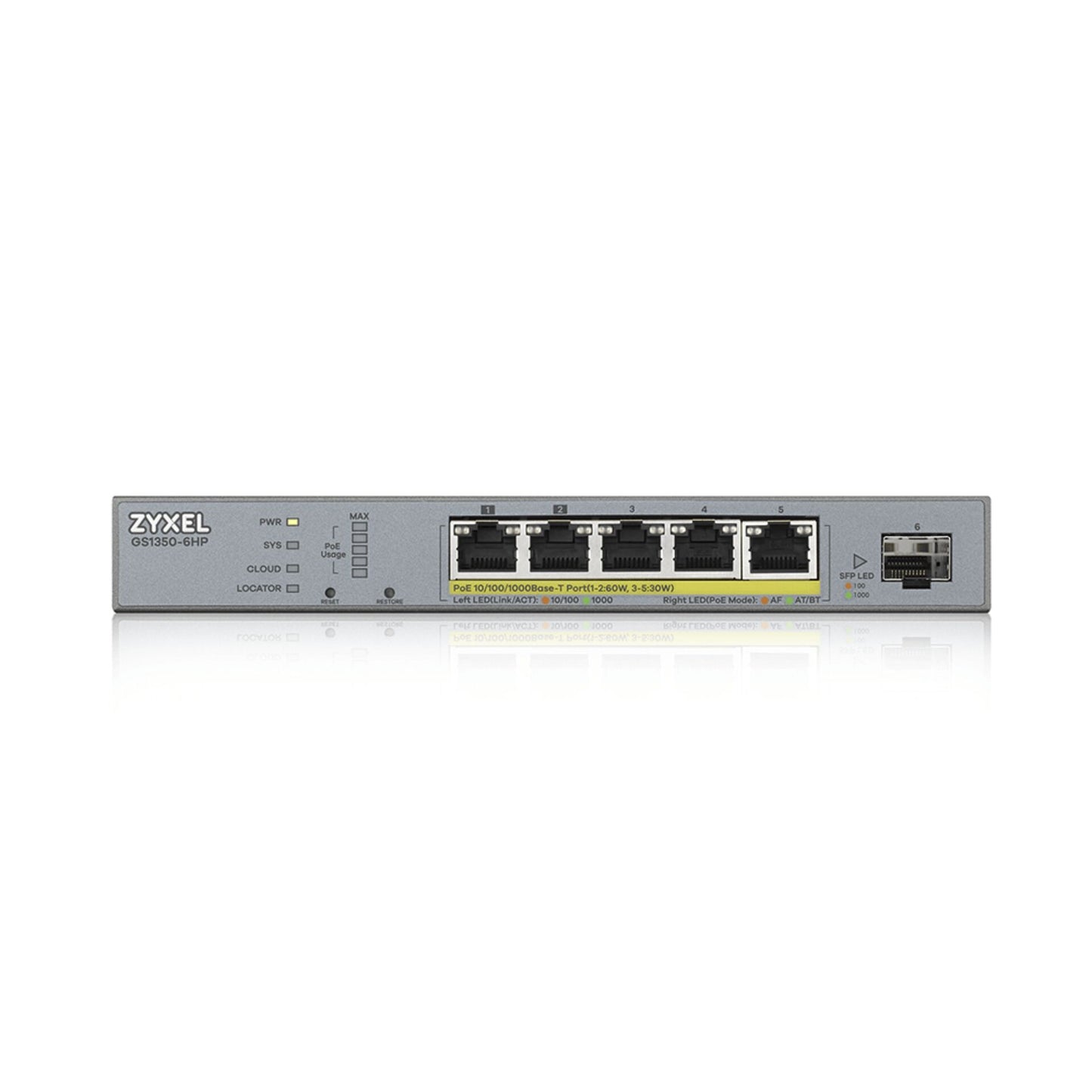 Zyxel GS1350-6HP 6 Port incl. 1 Year Nebula Pro