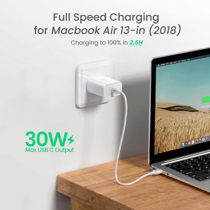 UGREEN USB-C 30W PD Wall Charger EU White
