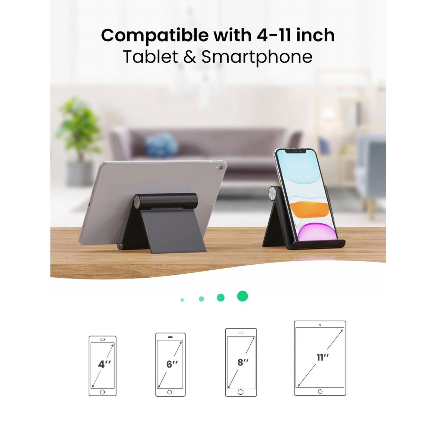 UGREEN Multi-Angle Tablet Stand Black
