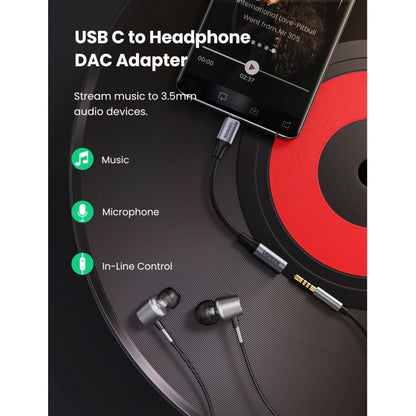 UGREEN USB-C to 3.5mm Jack Audio Cable 10cm