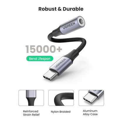 UGREEN USB-C to 3.5mm Jack Audio Cable 10cm