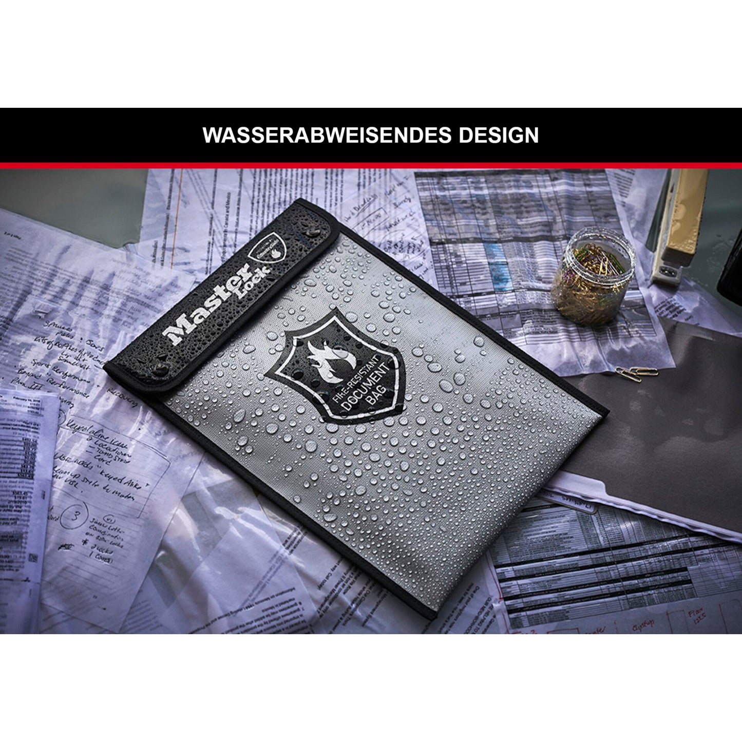 Master Lock Fireproof Bag for A4 Documents  2,8l