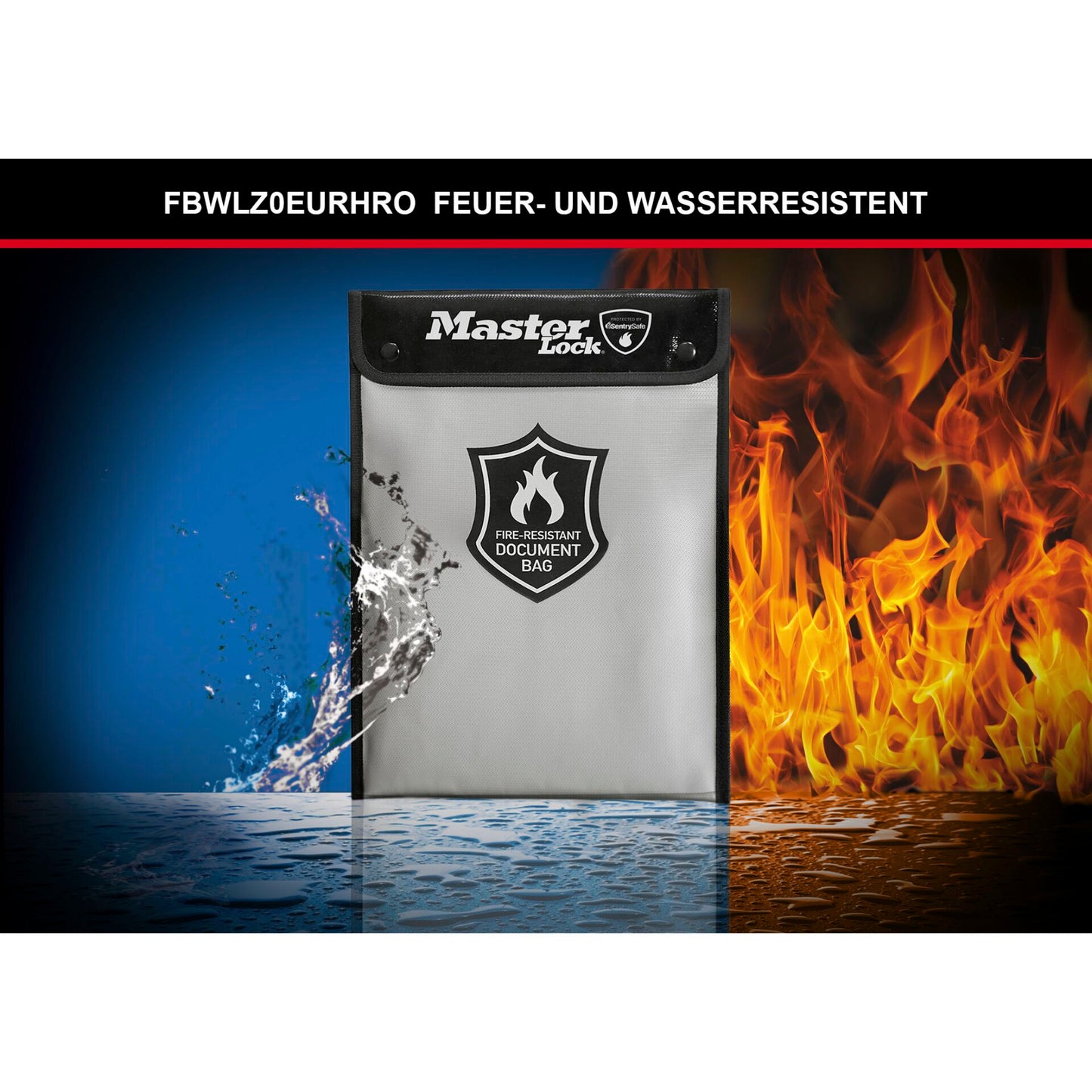 Master Lock Fireproof Bag for A4 Documents  2,8l