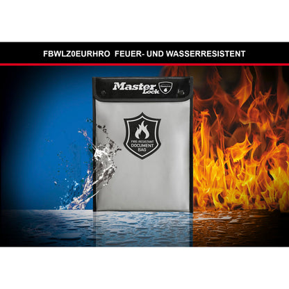 Master Lock Fireproof Bag for A4 Documents  2,8l
