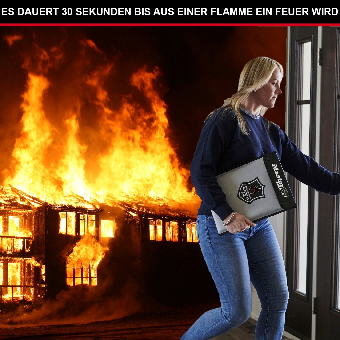 Master Lock Fireproof Bag for A4 Documents  2,8l