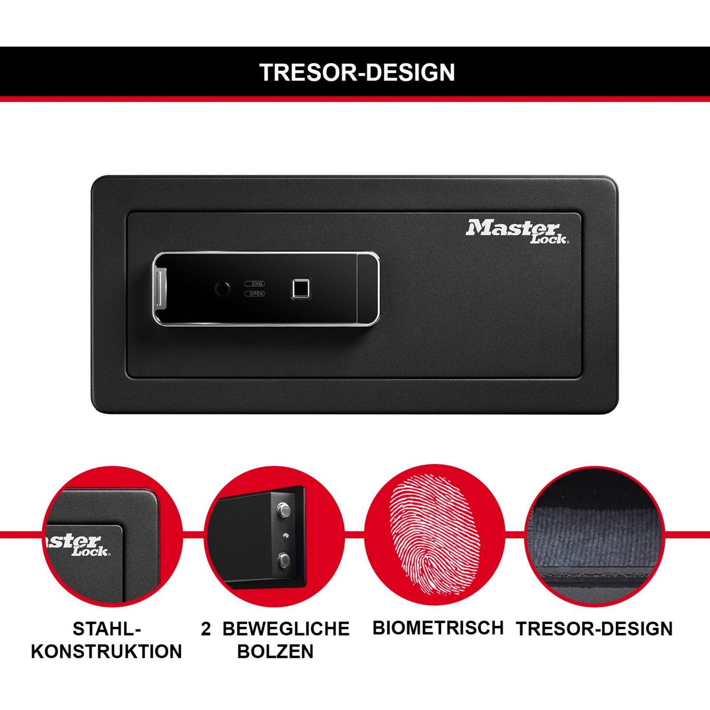 Master Lock Large Biometric Security Safe   LX110BEURHRO