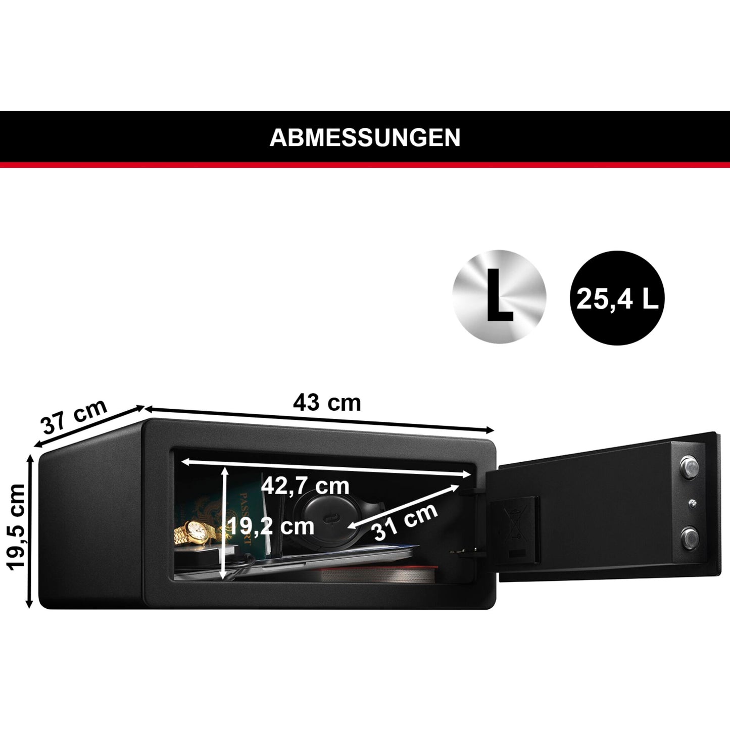 Master Lock Large Biometric Security Safe   LX110BEURHRO