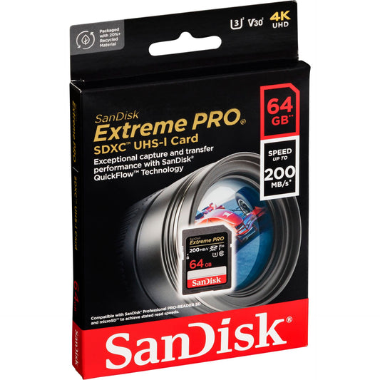 SanDisk Extreme Pro SDXC    64GB UHS-I C10 U3 V30