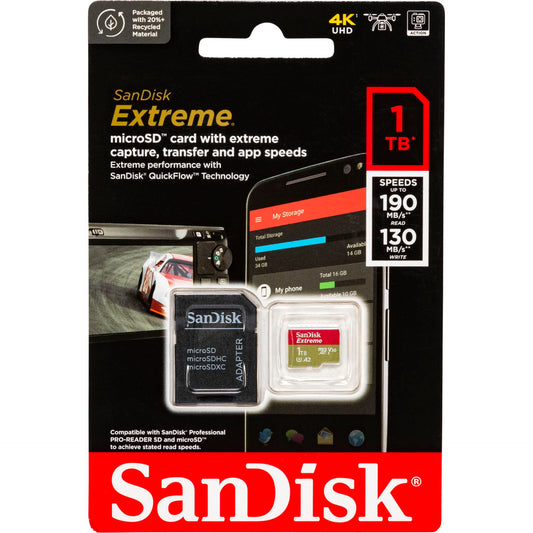 SanDisk microSDXC            1TB Extreme A2 C10 V30 UHS-I U3