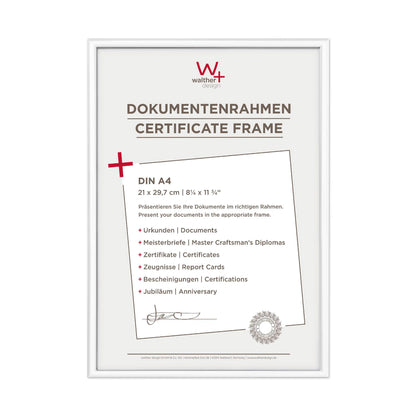 Walther New Lifestyle    21x29,7 Resin white DIN A4 KV130W