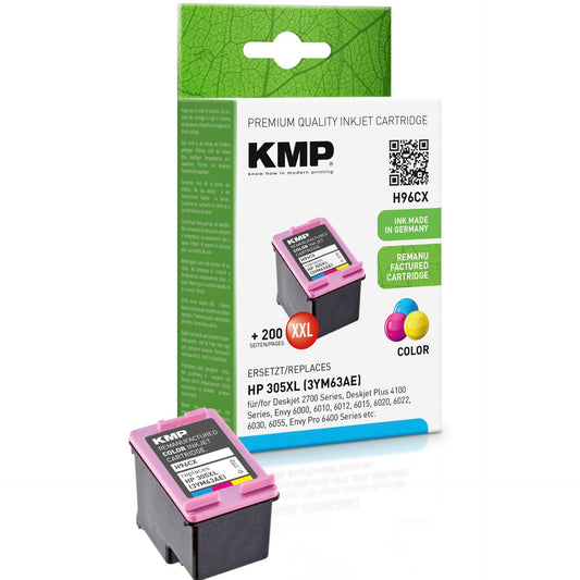 KMP H96CX ink cartridge color compatible with HP 3YM63AE