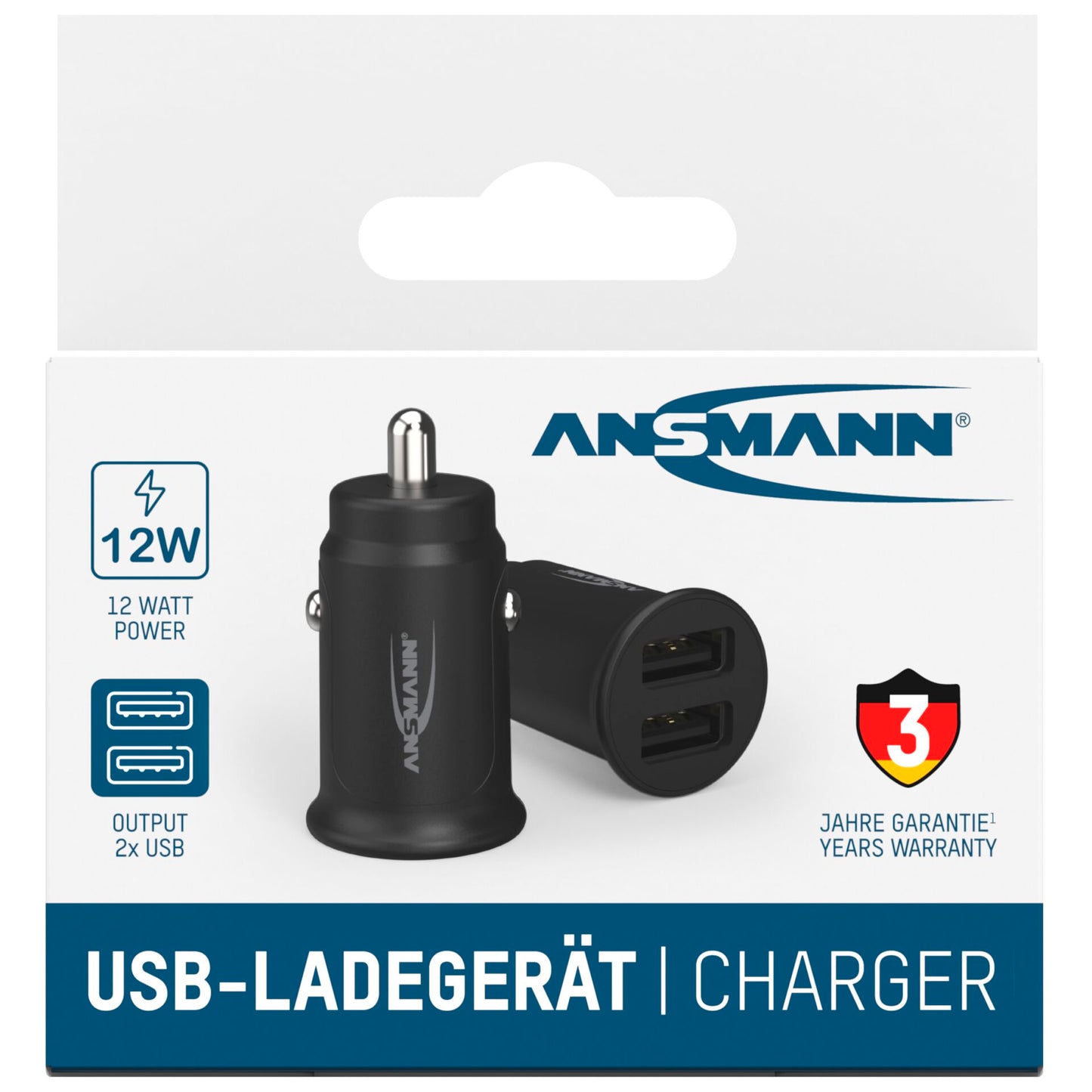 Ansmann In-Car Charger CC212 2xUSB 2400mA           1000-0030