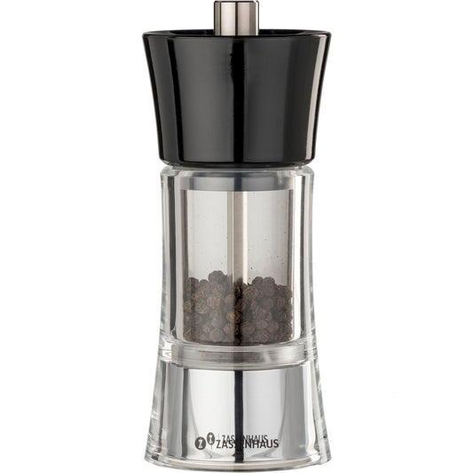 Zassenhaus pepper mill AACHEN Acryl, black, 14 cm