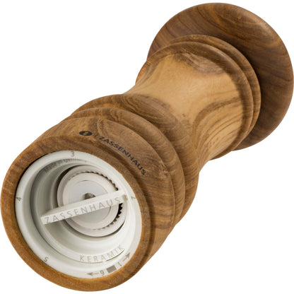 Zassenhaus salt mill BERLIN Olive Wood, 18 cm