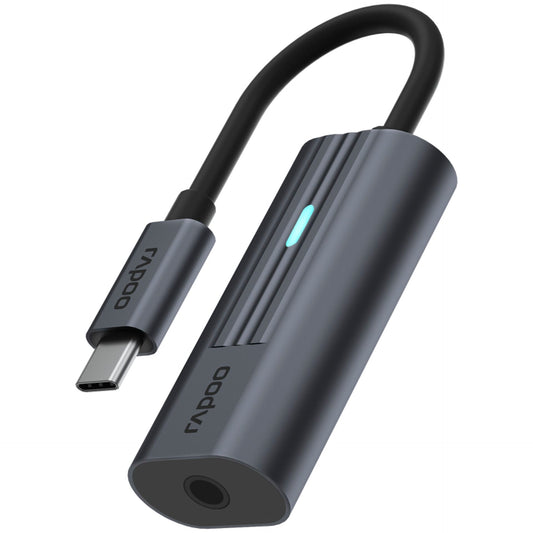 Rapoo USB-C Adapter grey USB-C to  3,5 mm Audio