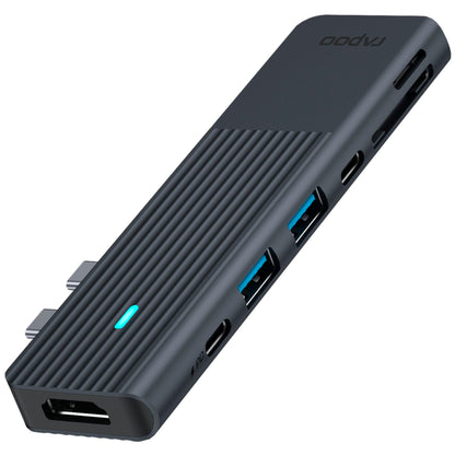 Rapoo USB-C Multiport Adapter 7-in-2, grey