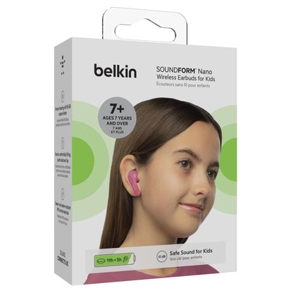 Belkin Soundform Nano Wireless Kids In-Ear pink    PAC003btPK