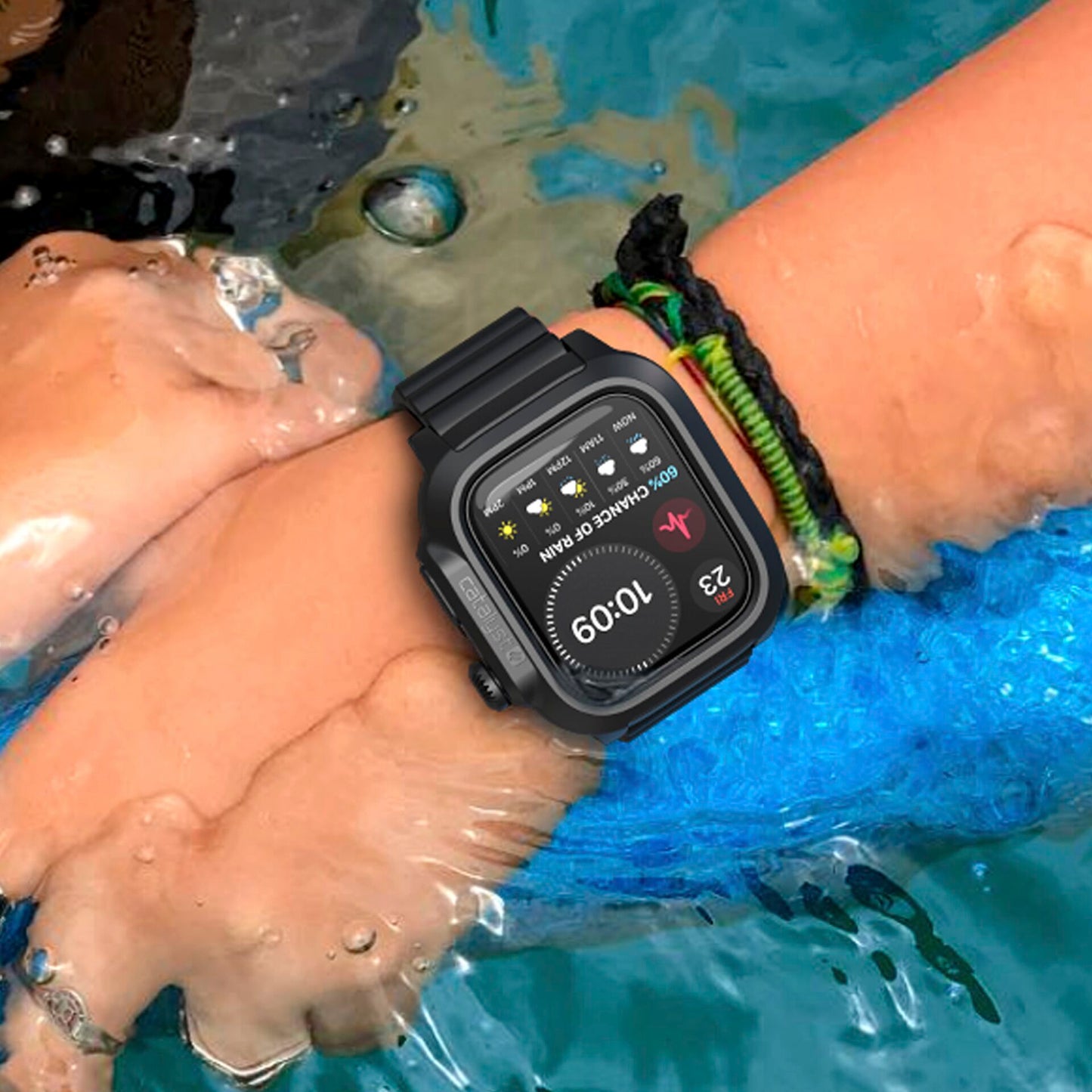 Catalyst 45mm Apple Watch Series 7 Wasserdichtes Case Black