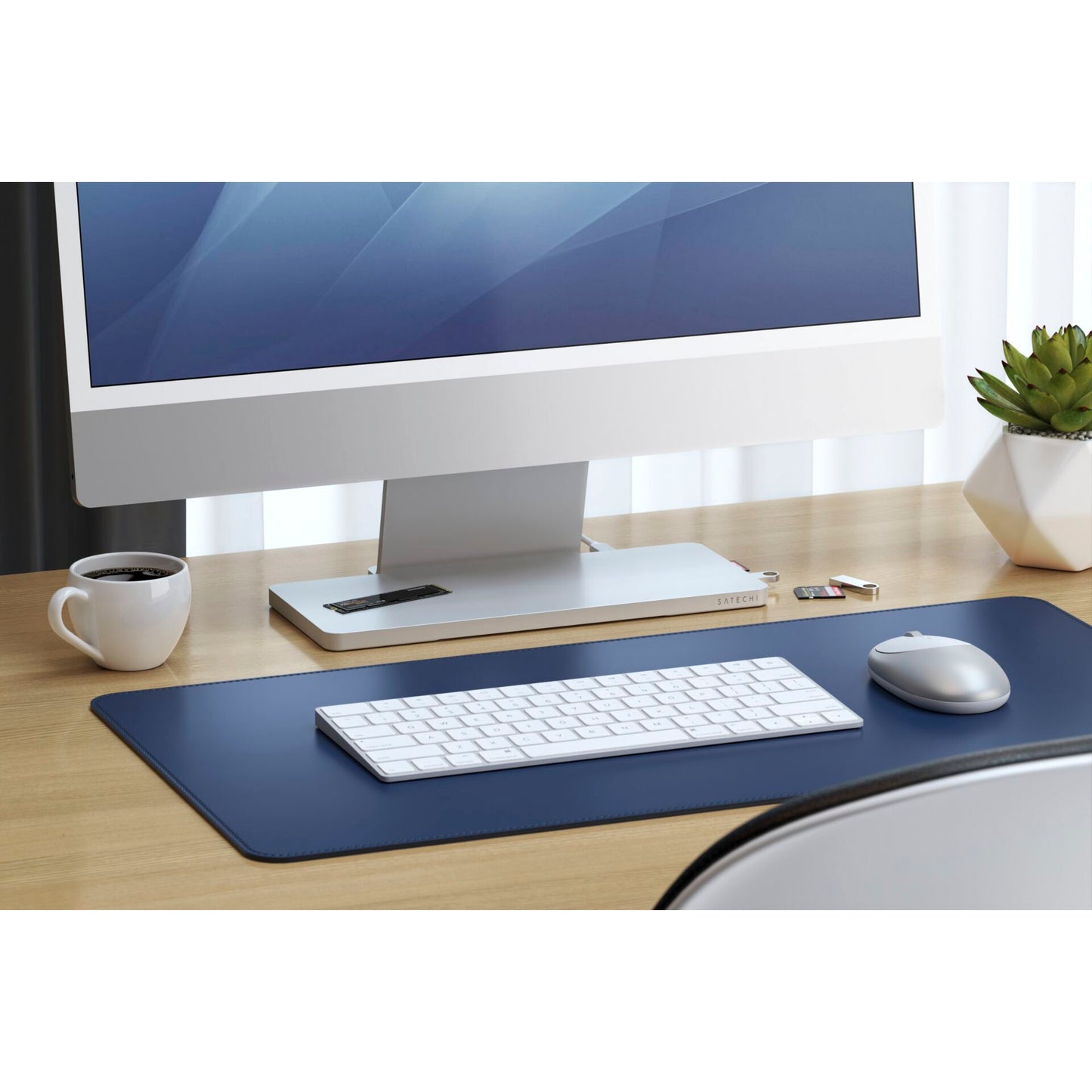 Satechi USB-C Slim Dock for 24 iMac silver