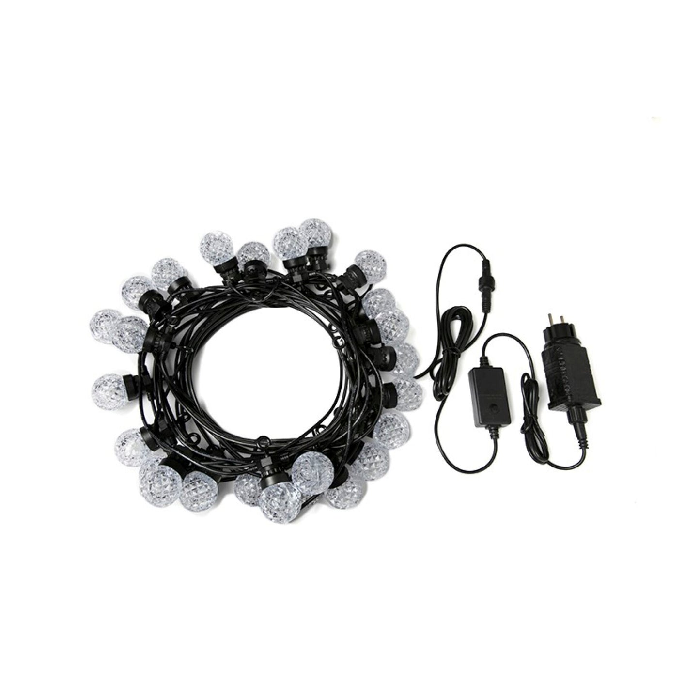 LBM 12m Smart Outdoor Light Chain - 25 x Globe Facets