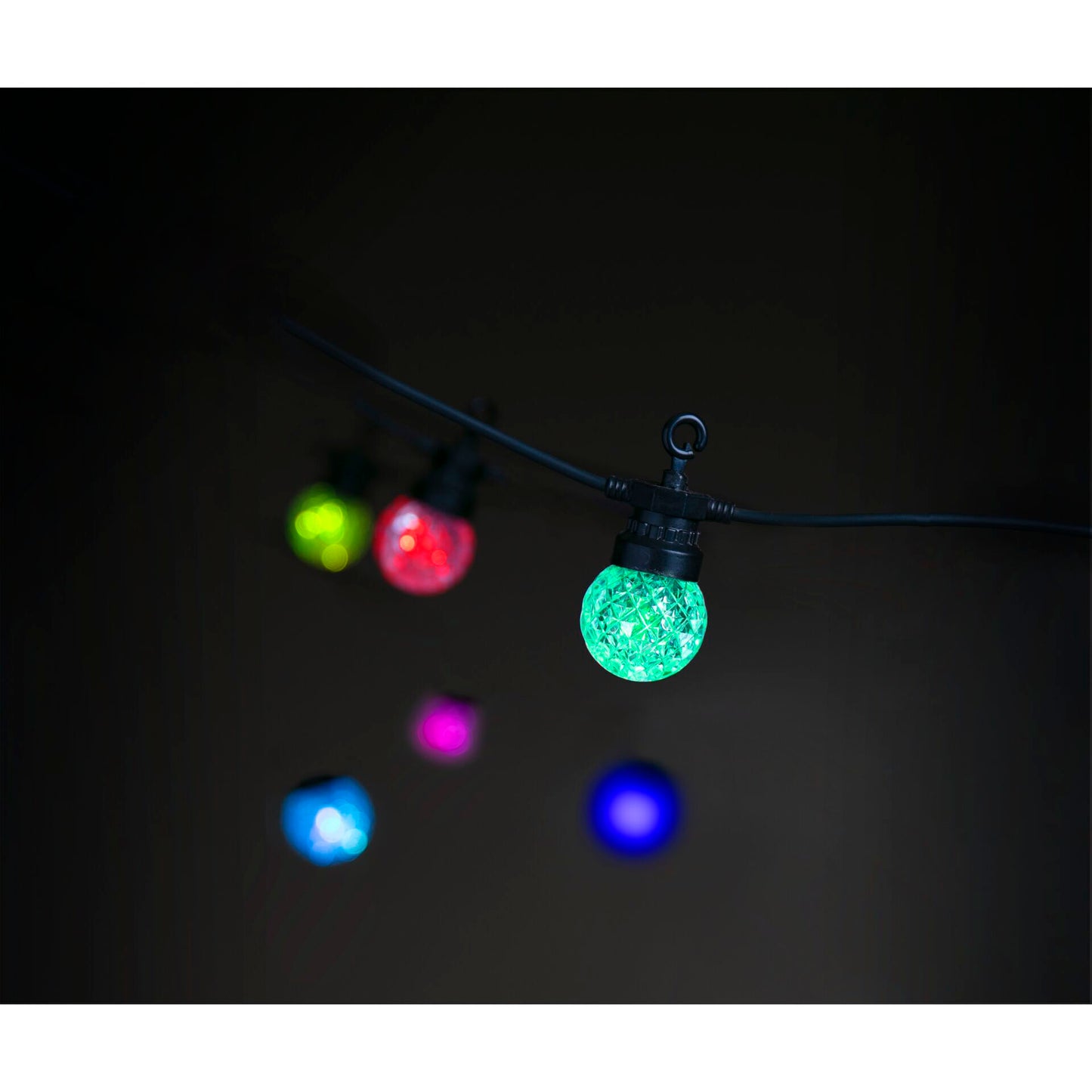 LBM 12m Smart Outdoor Light Chain - 25 x Globe Facets