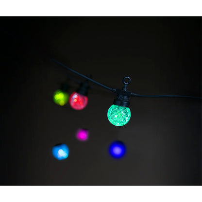 LBM 12m Smart Outdoor Light Chain - 25 x Globe Facets