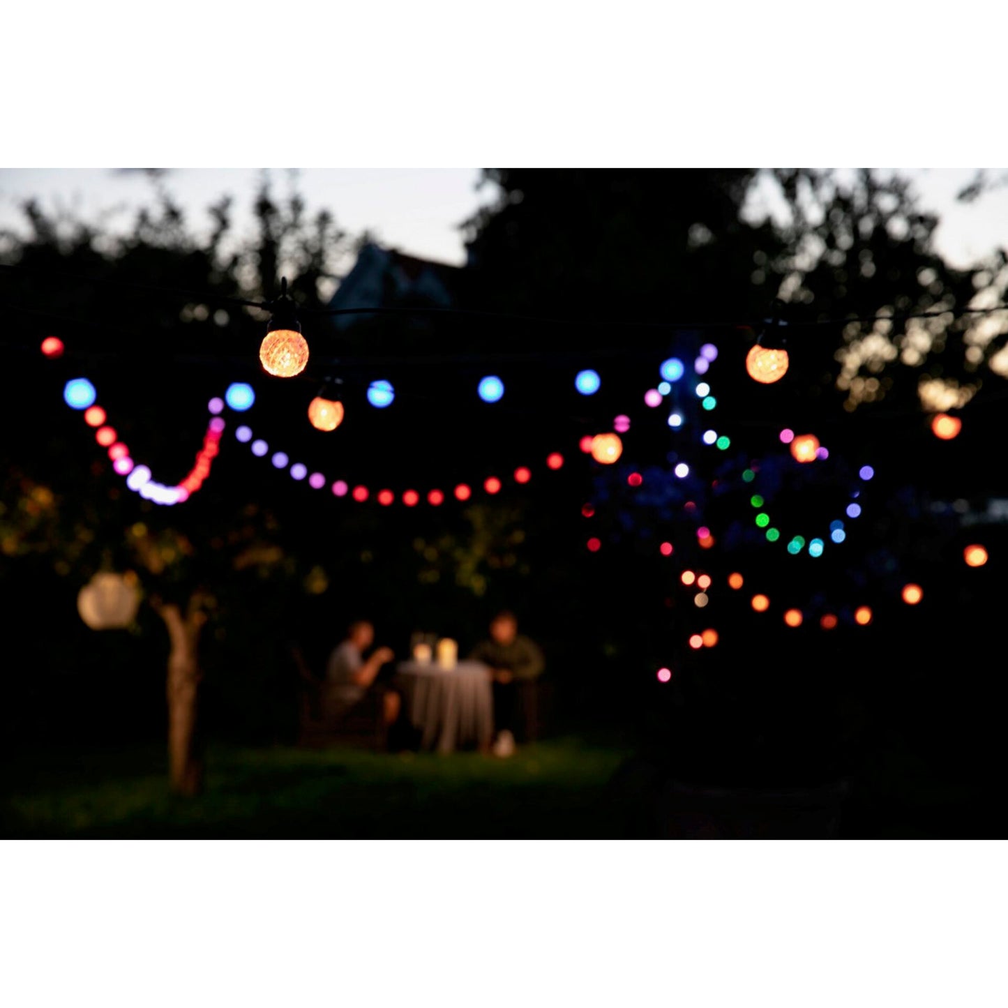 LBM 12m Smart Outdoor Light Chain - 25 x Globe Facets