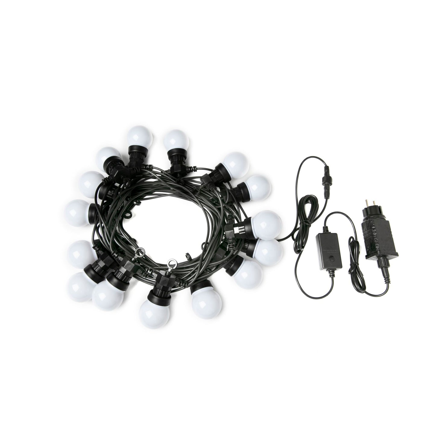 LBM 14m Smart Outdoor Light Chain - 15 x Globe 5cm