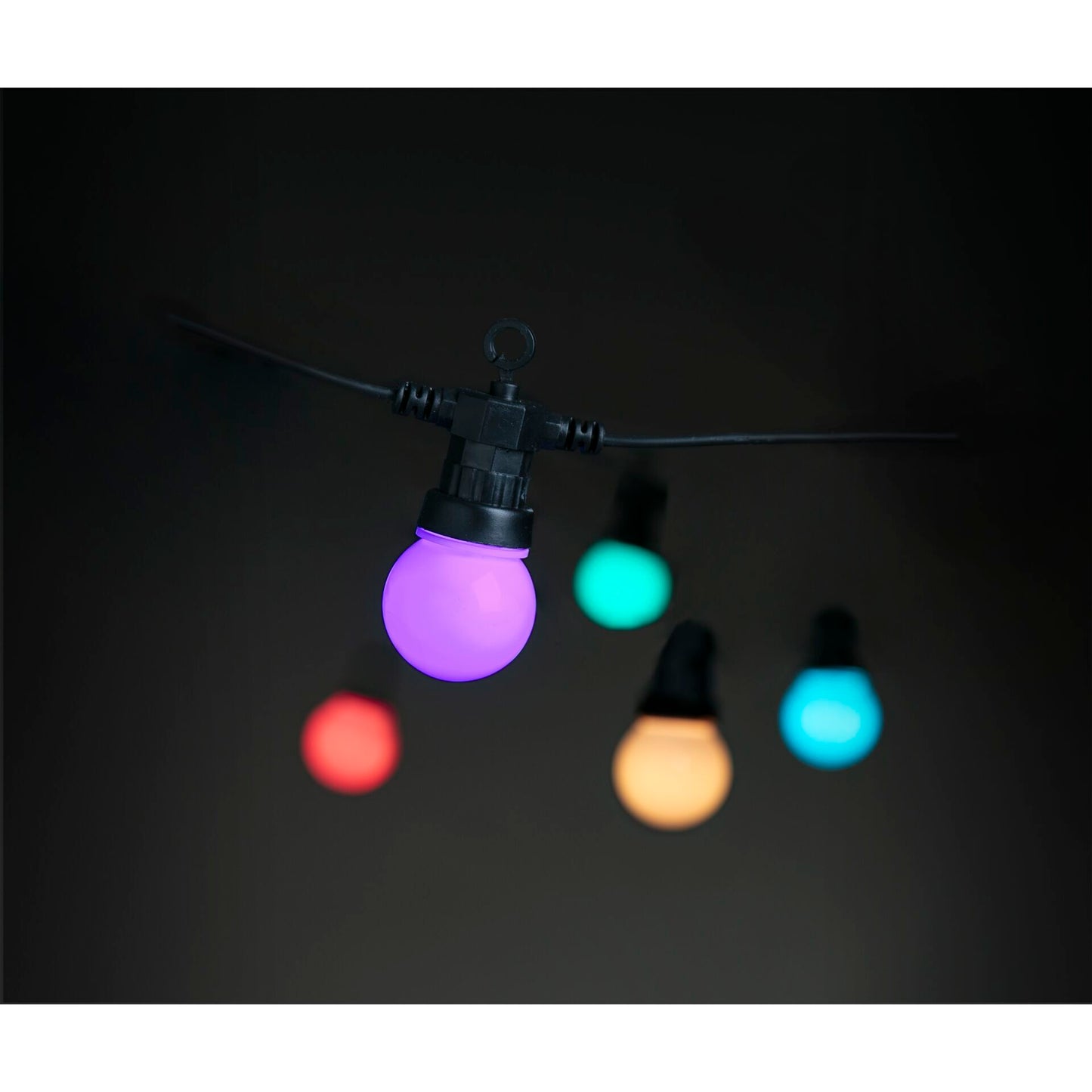 LBM 14m Smart Outdoor Light Chain - 15 x Globe 5cm